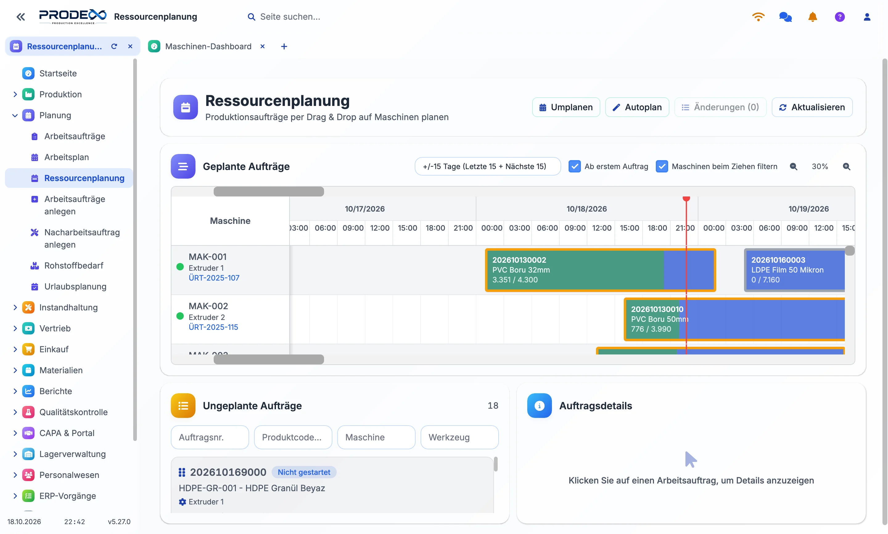 Prodex Desktop with workspace tabs